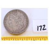 1900 Morgan O silver dollar