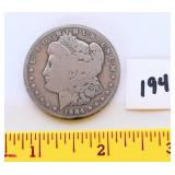 1904 Morgan S silver dollar