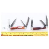 (2) Case Double X knives both are rusty and worn,