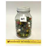A jar of vintage marbles - Located in BR1