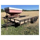 A 6 x16 Tandem Axle trailer. Some of the wood