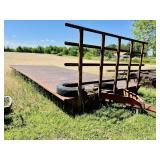 A Tandem Axle 10ft. x 4ft. trailer. Currently