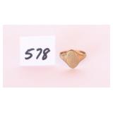 A ladies ring it has the initials LR on the front
