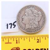 1894 Morgan S silver dollar