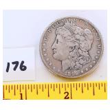 1896 Morgan S silver dollar