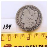 1883 Carson City Morgan silver dollar