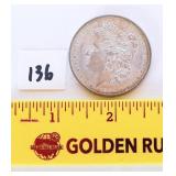 1884 Morgan O silver dollar