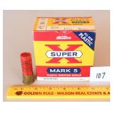 A box of Western Super X Mark 5 - 12 gauge shells
