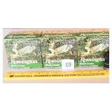 Three boxes of 12 gauge Remington  2 3/4 inch