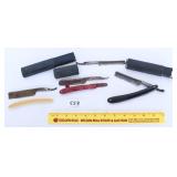 Some shaving straight razor parts and pieces one