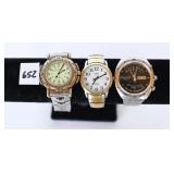 (3) Wristwatches, includes a Wittnauer It does