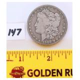 1900 Morgan O silver dollar