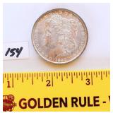 1890 Morgan O silver dollar