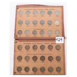 A collection of Jefferson nickels