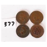 (4) Indian head pennies. You have 1907, 1907,