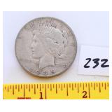 1935 S-Mint mark peace dollar