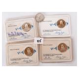 Some Franklin Mint Collectors Society coins.