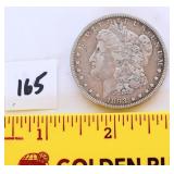 1893 Morgan O silver dollar