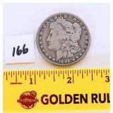 1896 Morgan O silver dollar