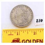 1921 Morgan D silver dollar
