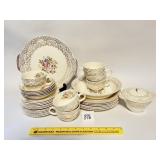 A set of dishes Union made Sebring Ohio 22 karat