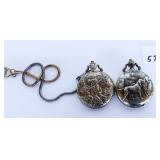 Pair of Lucerne pocket watches