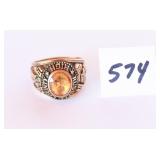 A 1981 Russell County High School class ring it