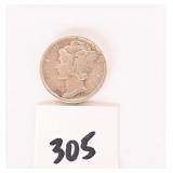 A 1945 Mercury Dime, believed to be a micro S