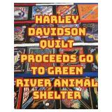 Harley Davidson Quilt - Seller Donates Proceeds!