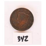 1825 Large One Cent Coin