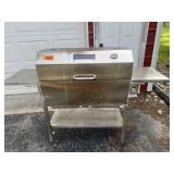 A charcoal grill
