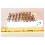 43 rounds of 10 millimeter ammo the majority are