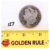 1882 Morgan silver dollar no mint mark