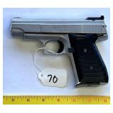 A Bryco Jennings Nine model 9 millimeter pistol.