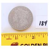 1895 Morgan silver dollar no mint mark