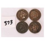 (4) Indian head pennies. You have 1904, 1901,