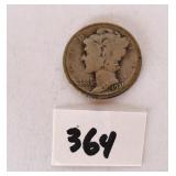 A 1921 D mercury dime