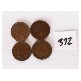 (4) Indian head pennies. You have 1901, 1906,