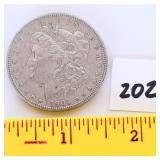 1904 Morgan silver dollar no mint mark