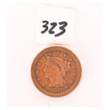 1850 Large One Cent Coin