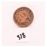 1851 Large One Cent Coin