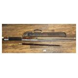 (3) Pool Sticks on is a cane that converts into a
