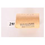 Roll of Kennedy Half Dollars, ranging from 65 to