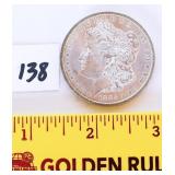 1885 Morgan O silver dollar