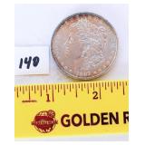 1887 Morgan silver dollar no mint mark