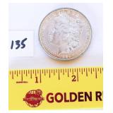 1884 Morgan silver dollar no mint mark