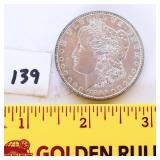 1886 Morgan silver dollar no mint mark