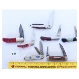 Group lot of knives including a Masonic Lodge