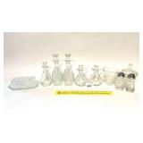 Group of Vintage Glassware includes salt &