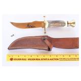 A Case, double X, Kodiak bear knife with sheath